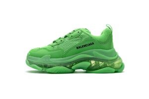 544351 W09OL 3801 Balenciaga Triple S Fluo Green