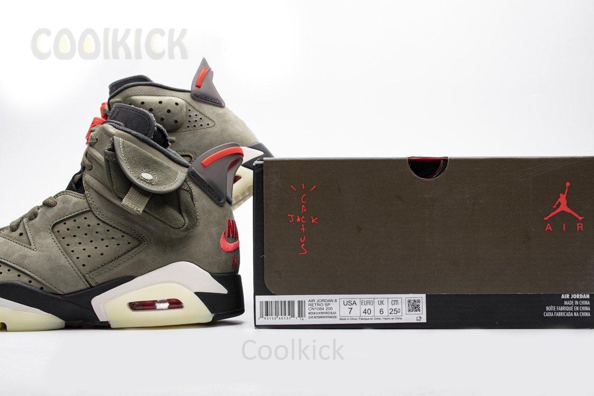 Travis Scott X Air Jordan 6 “Medium Olive” - Image 5